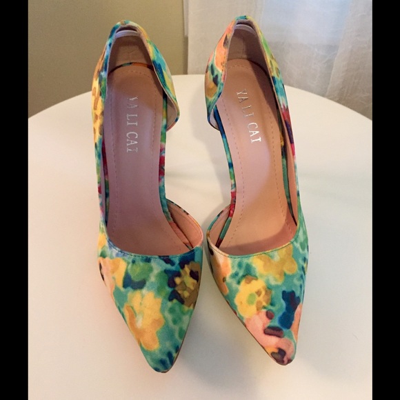 Shoes - Brand new! Fun floral heels!
